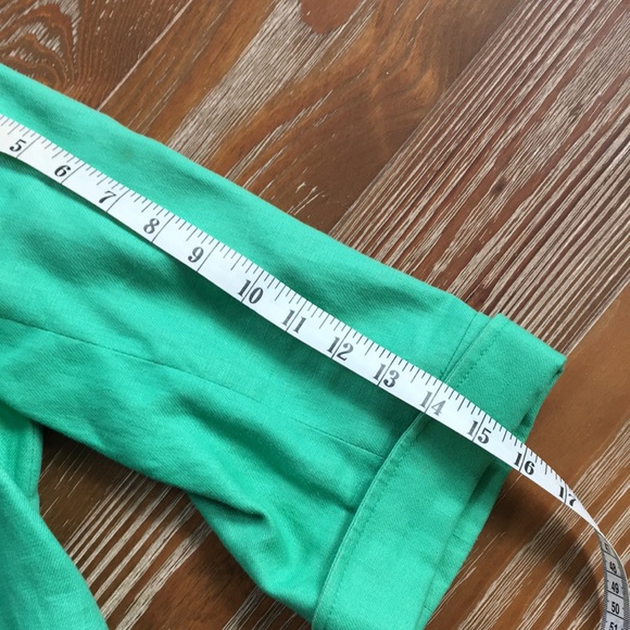Lafayette 148 green linen jacket 4 6 - Picture 6 of 10